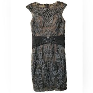 OYISHA Women's V-Neck Sheath Mother of The Bride Lace Cocktail Dress Size 6